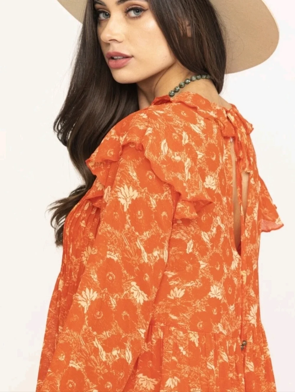 ❤️ FREE PEOPLE THESE DREAMS RUFFLE MINI DRESS, SMALL